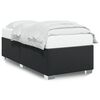 vidaXL Bed Frame without Mattress Black Single Faux Leather