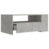 vidaXL Coffee Table Concrete Grey 102x55x42 cm Engineered Wood