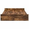vidaXL Storage Bed Frame Smoked Oak 120 x 190 cm Engineered Wood