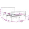 vidaXL Bed Frame without Mattress 140x190 cm Solid Wood