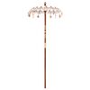 vidaXL Balinese Parasol Cream 125 x 125 x 260 cm Cotton and Wood