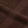 vidaXL Towels "FROGN" 4 pcs Brown 100x200 cm 360 gsm