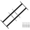 vidaXL Security Grille for Windows with 2 Crossbars 3 pcs 43-74 cm