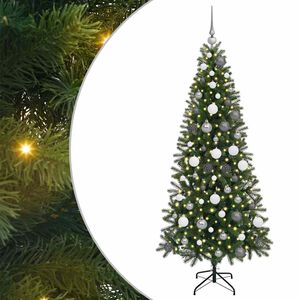 vidaXL Artificial Christmas Tree Green 180 cm PE and PVC