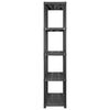 vidaXL Storage Shelf 5-Tier Black 284x38x170 cm Plastic