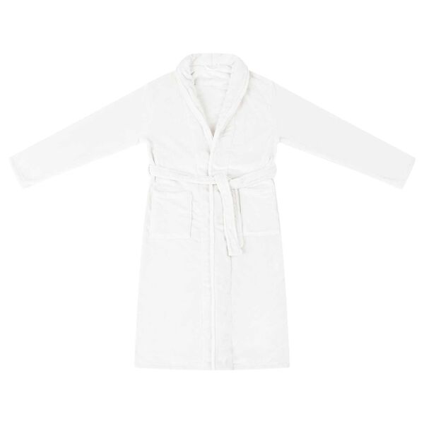 vidaXL Bathrobe without Hood White XXXL Flannel