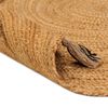 vidaXL Braided Area Rug with Tassels 180 cm Jute Round