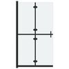 vidaXL Foldable Walk-in Shower Wall Frosted ESG Glass 90x190 cm