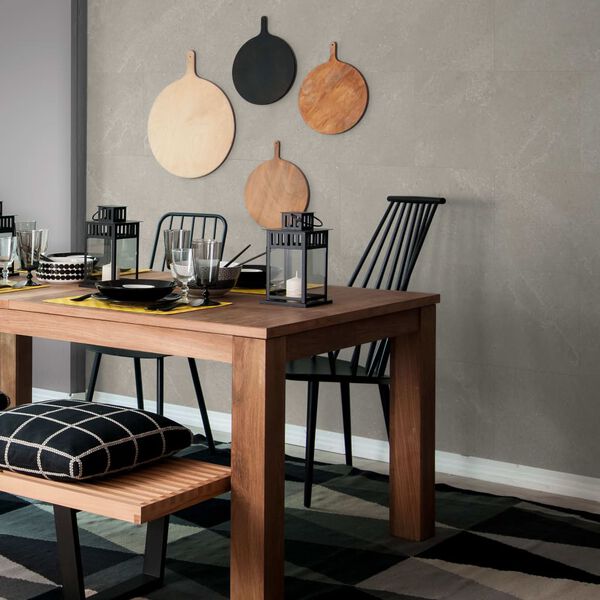 Grosfillex Wallcovering Tile Gx Wall+ 11pcs Rock 30x60 cm Light Beige