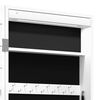 vidaXL Mirror Jewellery Cabinet with LED Lights Wall Mounted White