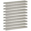 vidaXL Garden Cover Profile 10 pcs 100 x 20 x 5 cm Stainless Steel