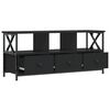 vidaXL TV Cabinet Black 102x33x45 cm Engineered Wood&Iron