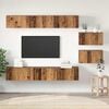 vidaXL TV Cabinet Set Wall-mounted Old Wood Engineered Wood