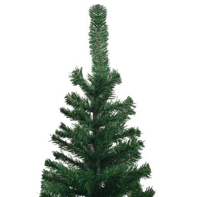 vidaXL Artificial Pre-lit Christmas Tree with Ball Set L 240 cm Green