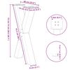 vidaXL Dining Table Legs X-Shaped 2 pcs Black 60x(72-73) cm Steel