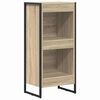 vidaXL Book Cabinet Sonoma 40 x 30 x 86.5 cm Engineered Wood