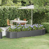 vidaXL Garden Raised Bed Galvanised Steel 249x100x36 cm Anthracite