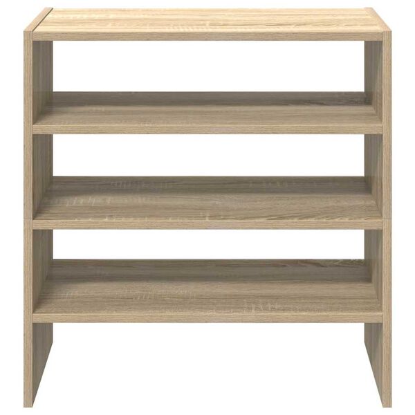 vidaXL Shoe Racks 2 pcs Stackable Sonoma Oak 60x30x30.5 cm