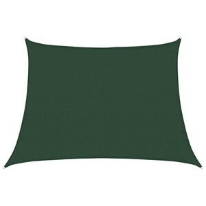 vidaXL Sunshade Sail 160 g/m&sup2; Trapezium Dark Green 4/5x3 m HDPE