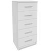 vidaXL Tall Chest of Drawers Engineered Wood 41x35x106 cm White