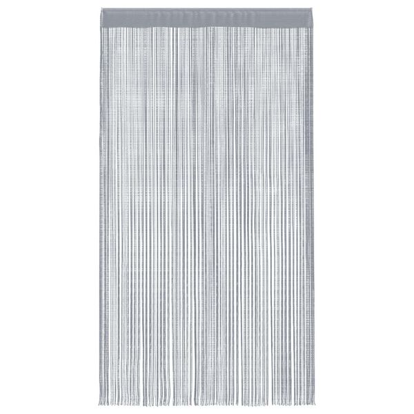vidaXL String Curtains 2 pcs Light Grey 100x250 cm