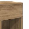 vidaXL Bedside Cabinets 2 pcs with Drawer Artisan Oak 25x31x66 cm