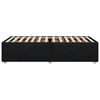 vidaXL Bed Frame without Mattress Black 100x200 cm Fabric