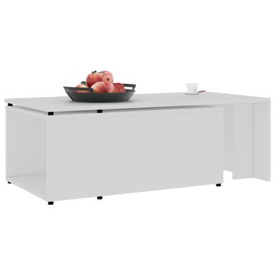 vidaXL Coffee Table White 150x50x35 cm Engineered Wood