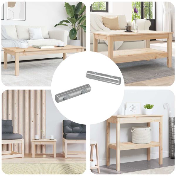 vidaXL Nut 2 pcs Zinc-coated 60 x 12 mm Iron