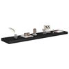 vidaXL Floating Wall Shelves 2 pcs Black 120x23.5x3.8 cm MDF