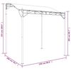 vidaXL Canopy Cream 2x2.3 m 180 g/m&sup2; Fabric and Steel