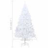 vidaXL Artificial Pre-lit Christmas Tree with Ball Set White 210 cm PVC