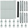 vidaXL Welded Wire Fence with Concrete Base 100 x 1.5 m (W x H)