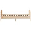 vidaXL Bed Frame without Mattress 75x190 cm Small Single Solid Wood Pine