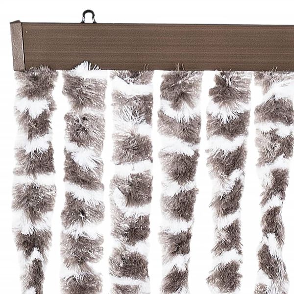 vidaXL Insect Curtain Taupe and White 56x185 cm Chenille