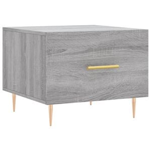 vidaXL Coffee Table Grey Sonoma 50x50x40 cm Engineered Wood