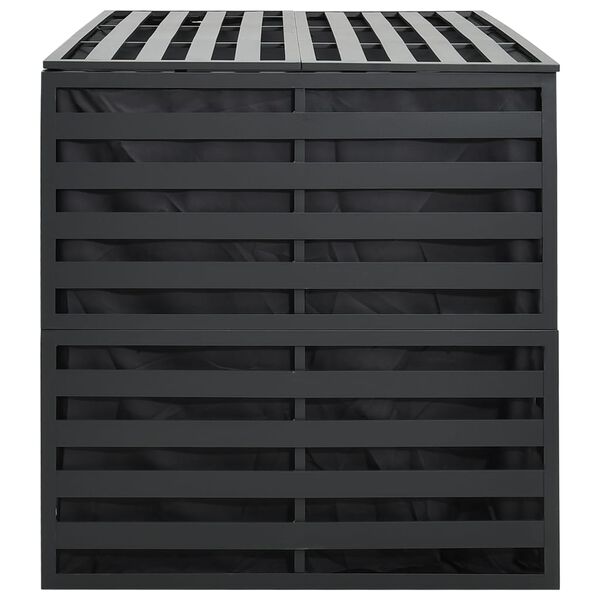 vidaXL Garden Storage Box Aluminium 150x100x100 cm Anthracite