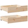 vidaXL Kids Bed Frame with Drawers without Mattress 70x140 cm Solid Wood