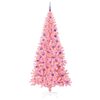 vidaXL Christmas Tree with 300 LEDs with Stand Pink 180 cm PVC