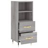 vidaXL Sideboard Grey Sonoma 34.5x34x90 cm Engineered Wood