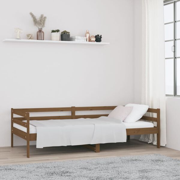 vidaXL Day Bed without Mattress Honey Brown 90x190cm Solid Wood Pine