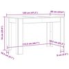 vidaXL Dining Table Old Wood 120x60x76 cm Engineered Wood
