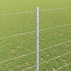 vidaXL Fence with Post Silver 1.4 x 25 m Steel