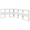 vidaXL Bookcase Bed without Mattress White 120x190cm Solid Wood Pine