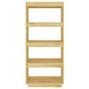 vidaXL Book Cabinet/Room Divider 60x35x135 cm Solid Pinewood