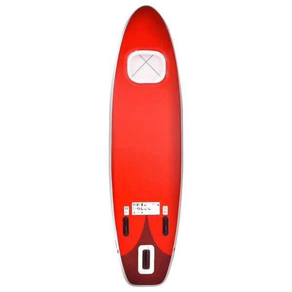 vidaXL Inflatable Stand Up Paddle Board Set Red 360x81x10 cm