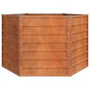 vidaXL Garden Raised Bed Rusty 129x129x77 cm Corten Steel