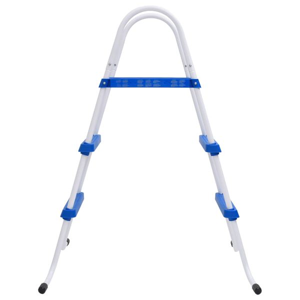 vidaXL Pool Ladder Blue and White 84 cm Steel