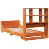 vidaXL Bed Frame without Mattress Wax Brown 90x190 cm Single Solid Wood Pine