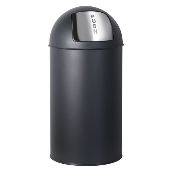 Practo Home Waste Bin Retro 35 L Matt Black